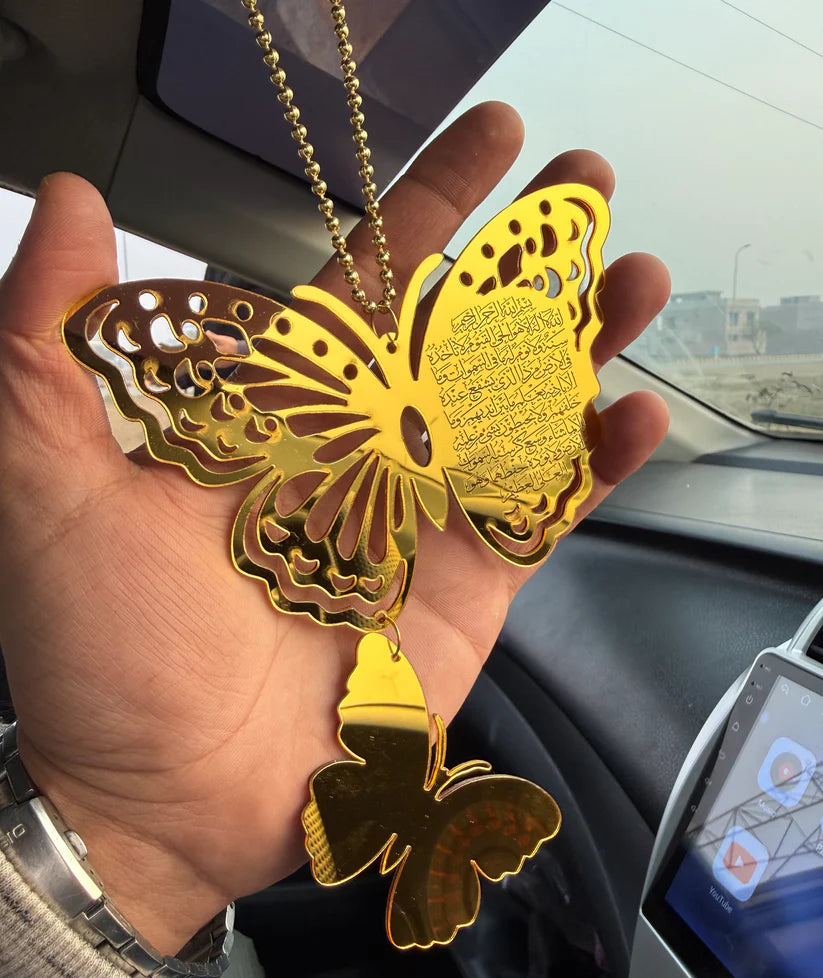 Double Butterfly Car Hanging