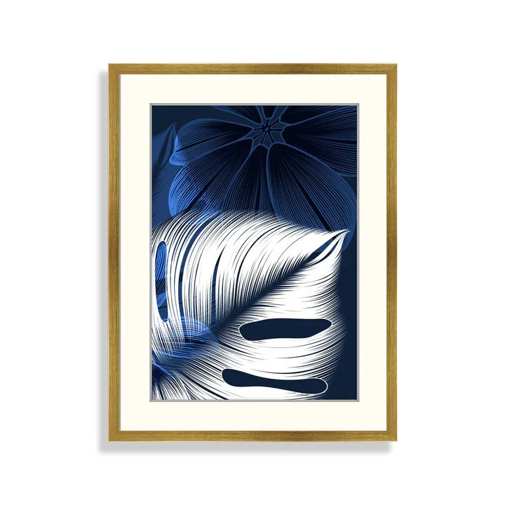 Floral background with leaves monstera ZS_FR56