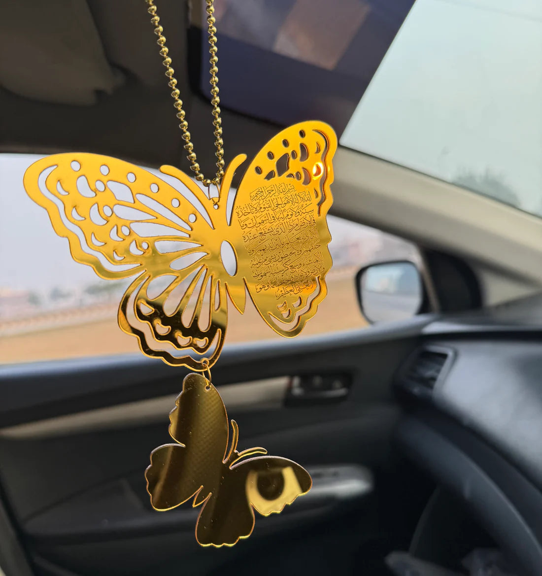 Double Butterfly Car Hanging