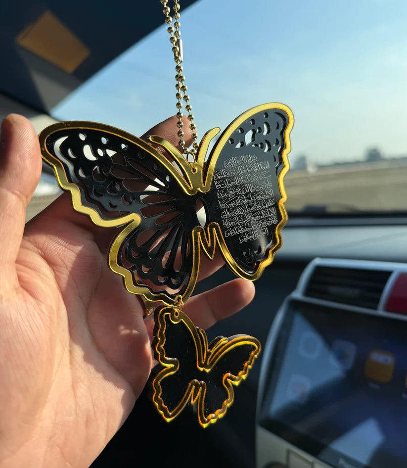 Double Butterfly Car Hanging