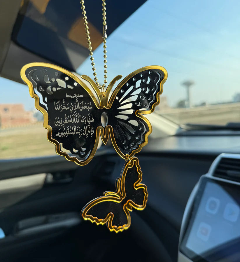 Double Butterfly Car Hanging