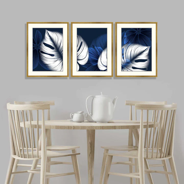 Floral background with leaves monstera ZS_FR56