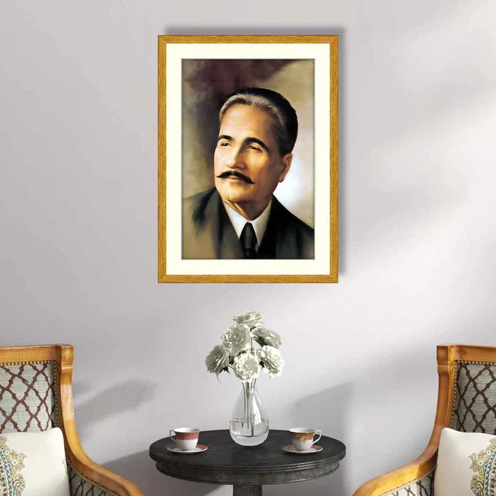 Portrait of Allama Iqbal  ZS_FR57