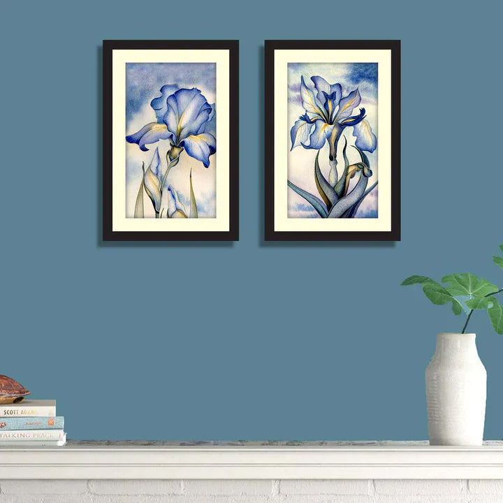 Set of 2 Floral Framed Art ZS_FR30