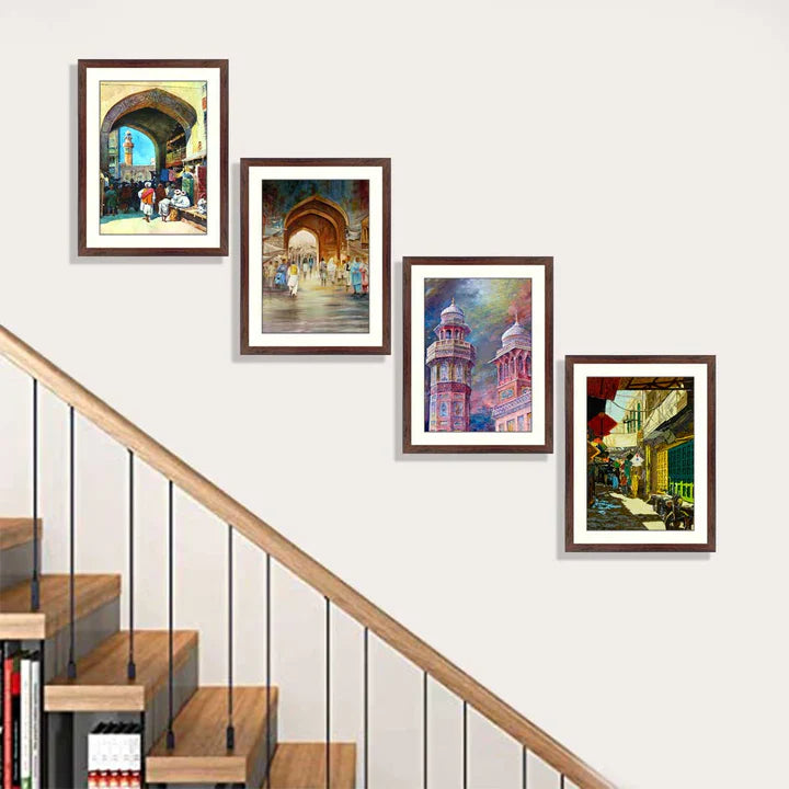 Set of 4 Historical Framed Art ZS_FR15