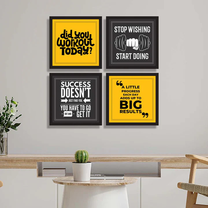 Set of 4 Motivational Quotes ZS_FR62