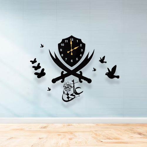 Sword of Hazrat Ali Zulfiqar (R.A) Islamic Calligraphy Wall ClockSword of Hazrat Ali Zulfiqar (R.A) Islamic Calligraphy Wall Clock