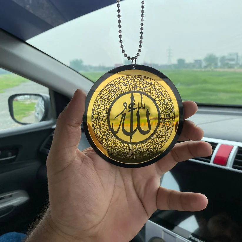 Car Hanging with Ayat-ul-Kursi ,Darood Shareef & Safar ki Dua