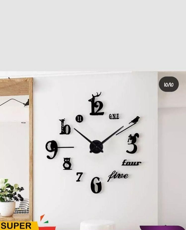 3D LARGE SIZE WALL CLOCK (ZS55)
